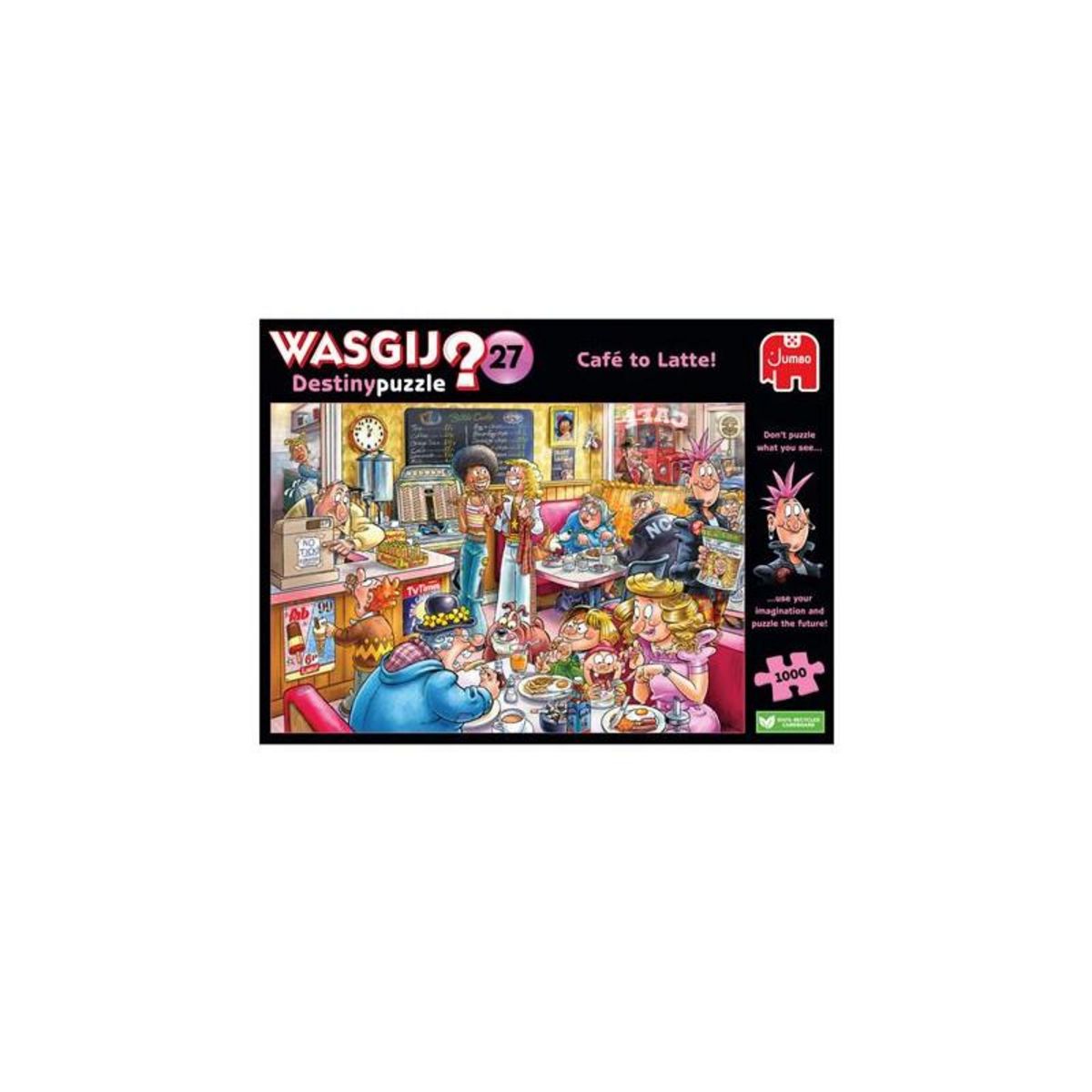 Jumbo Puzzle 1000 pièces Jumbo Wasgij Le Café