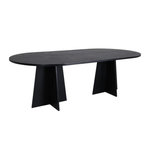 Paris Prix Table à Manger Design  Bootcut  230cm Noir