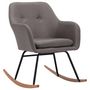 Voir la diapositive 2 : VIDAXL Chaise à bascule Gris clair Tissu