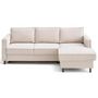 Voir la diapositive 4 : LISA DESIGN Jake - canapé d'angle droit 4 places convertible avec coffre en tissu velours relief