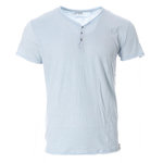 PANAME BROTHERS T-shirt Bleu Homme Paname Brothers TAZIO. Coloris disponibles : Bleu