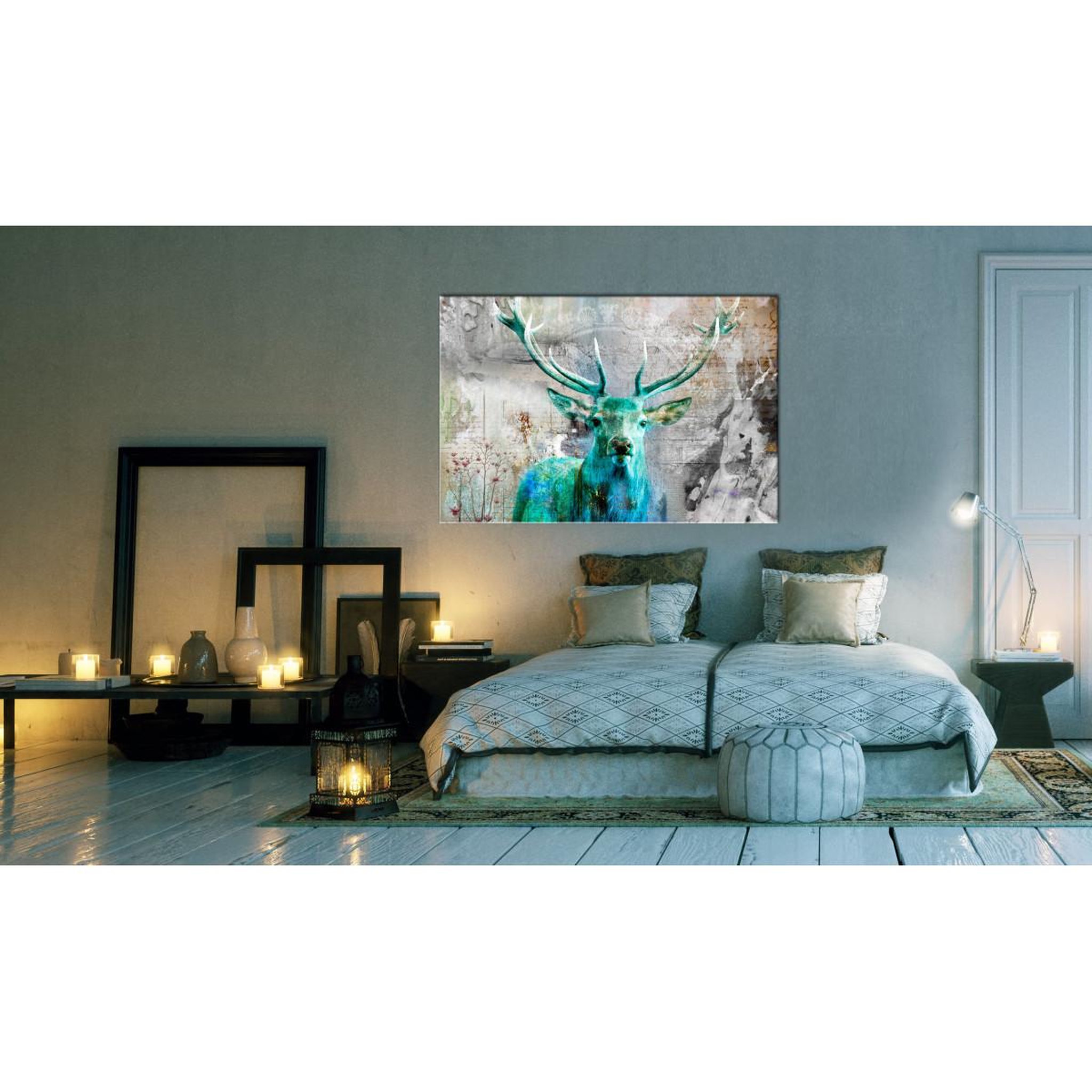 Voir la diapositive 2 : Paris Prix Tableau imprimé  green deer