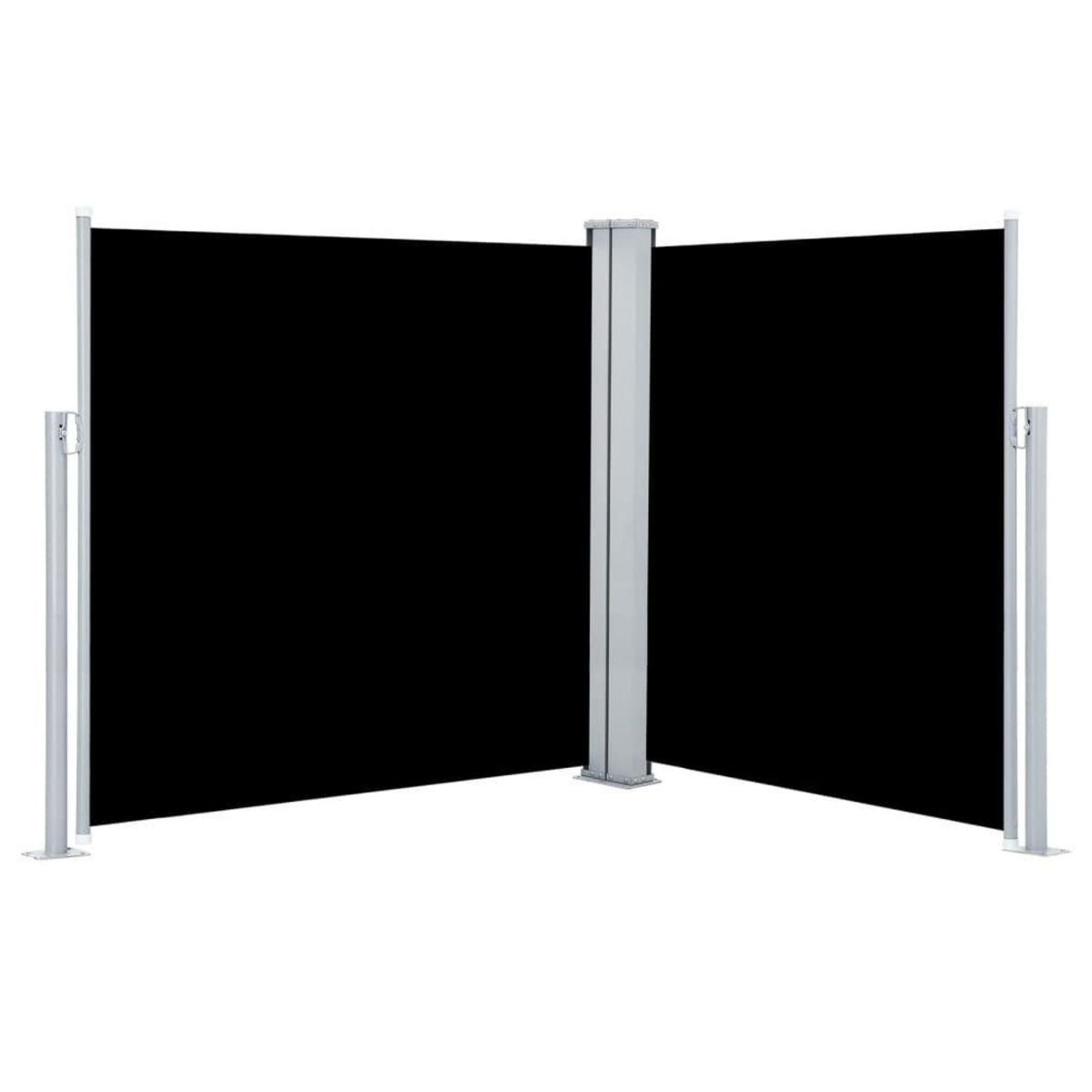 VIDAXL Auvent lateral retractable Noir 140 x 600 cm