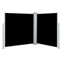 Voir la diapositive 2 : VIDAXL Auvent lateral retractable Noir 140 x 600 cm