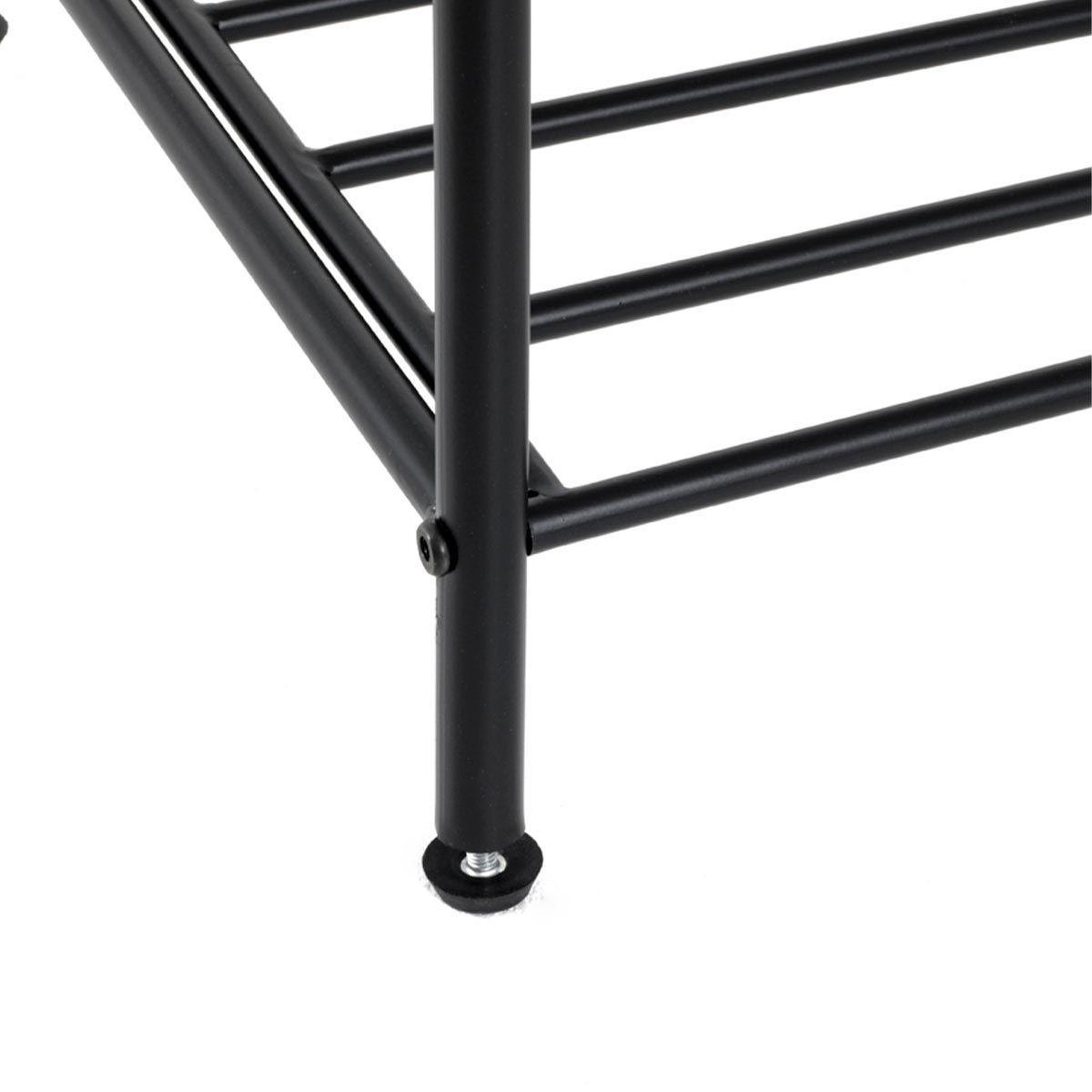 Voir la diapositive 2 : Paris Prix Meuble à chaussures en métal  grajo  83cm noir