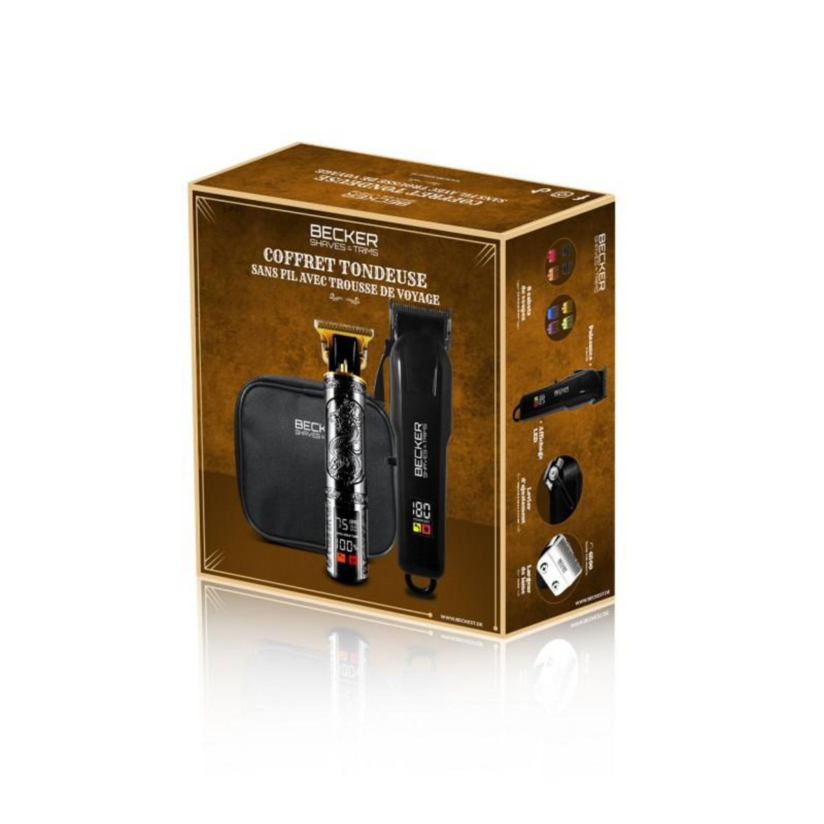 BECKER SHAVES ET TRIMS Kit De Tondeuse Avec Trousse De Voyage Strim Xp Becker