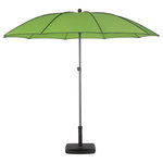 HESPERIDE Parasol droit rond Bogota - Inclinable - Diam. 250 cm. Coloris disponibles : Bleu
