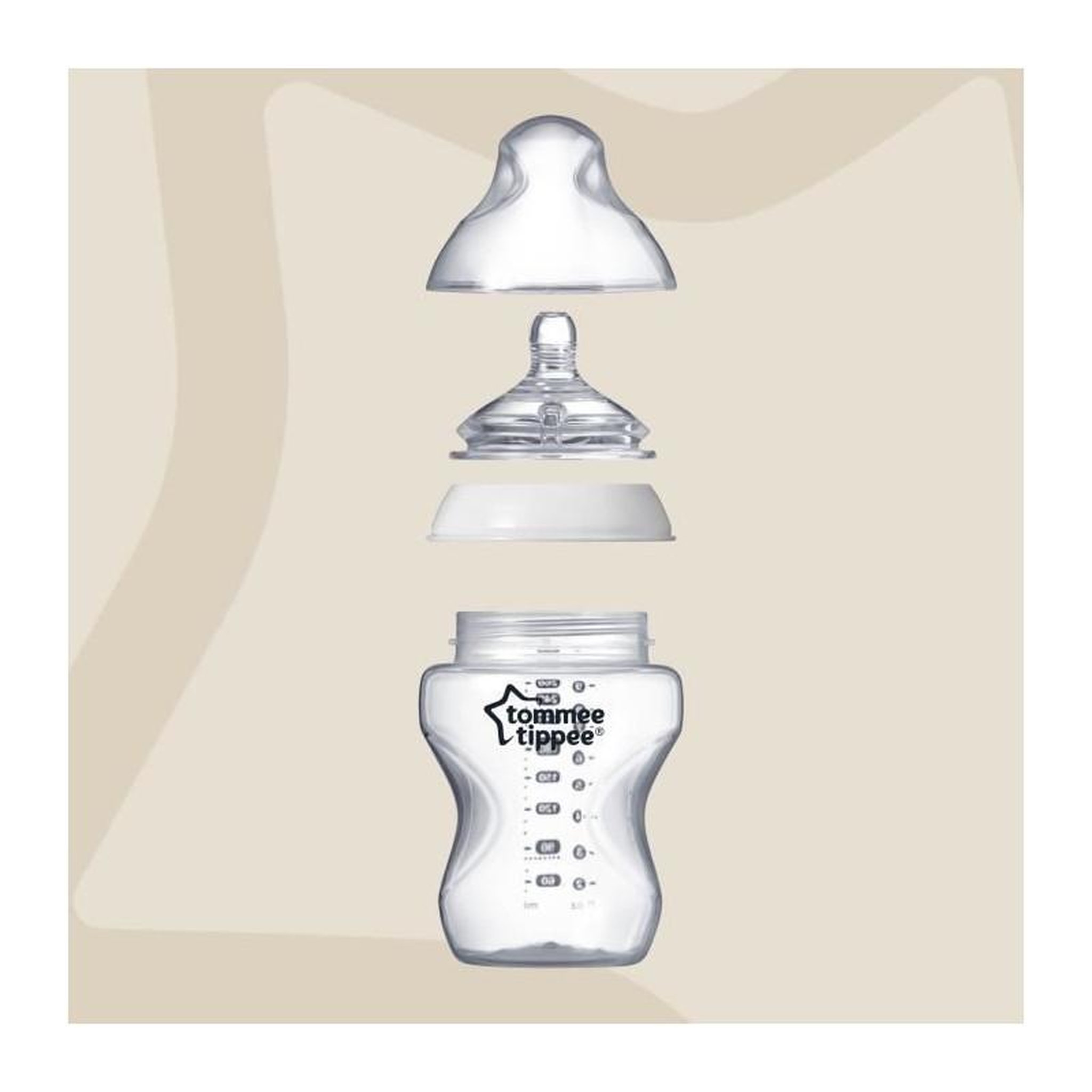 Voir la diapositive 4 : TOMMEE TIPPEE Tommee Tippee - Kit Naissance Biberons Anti-Colique Avance - Tetine valve Anti-Colique debit lent - 150 et 260 ml - Bleu vert