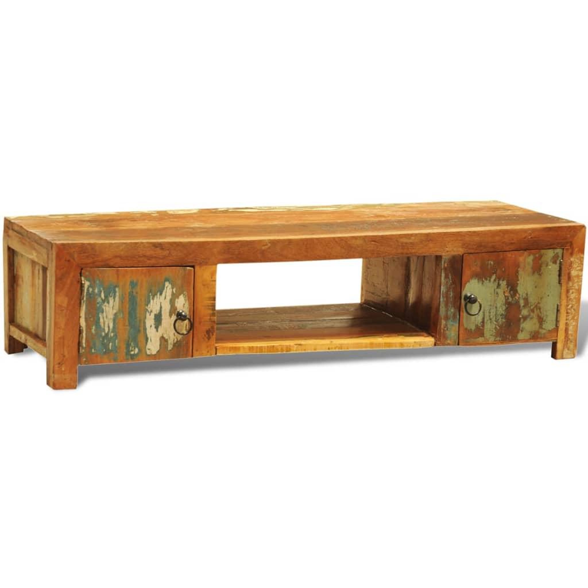 Voir la diapositive 1 : VIDAXL Meuble TV avec 2 portes Bois de recuperation Vintage