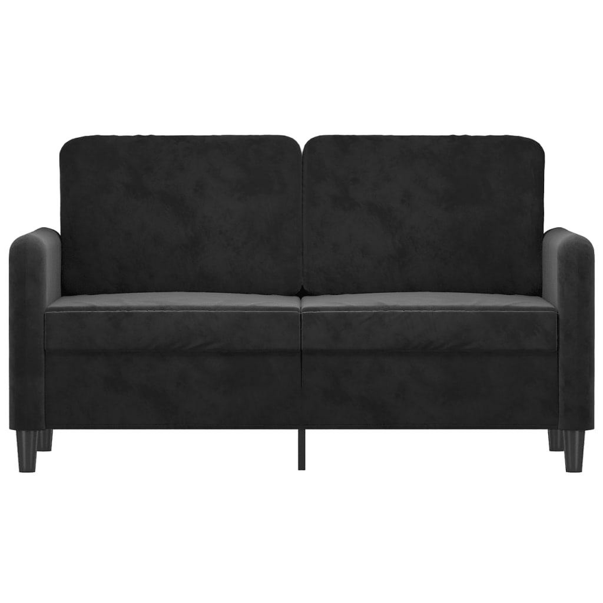 Voir la diapositive 3 : VIDAXL Canape a 2 places Noir 120 cm Velours