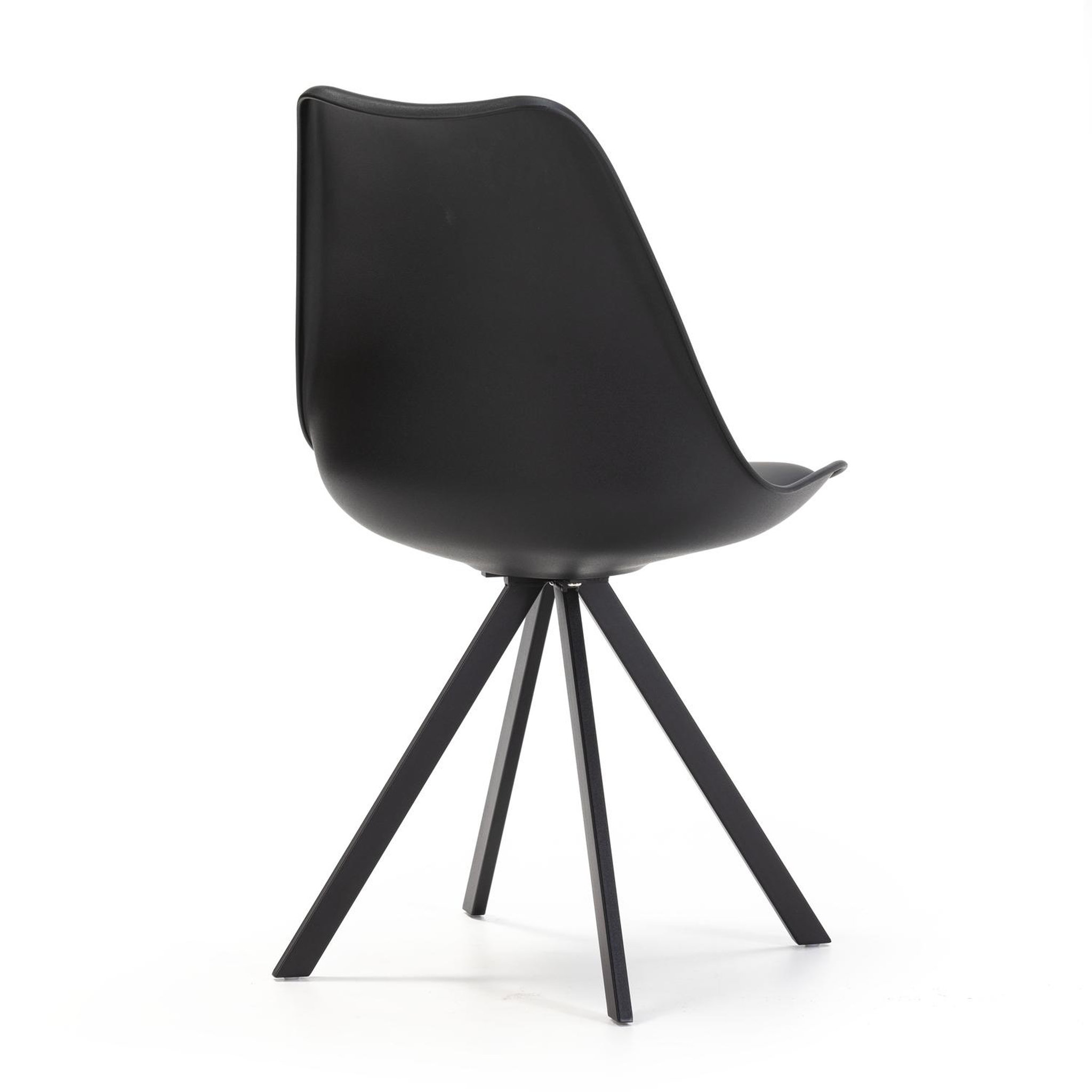 Voir la diapositive 4 : VS VENTA-STOCK Pack 2 chaises Salle à Manger Cross Style Nordique Noir, 54 cm x 49 cm x 84 cm