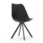 Voir la diapositive 4 : VS VENTA-STOCK Pack 2 chaises Salle à Manger Cross Style Nordique Noir, 54 cm x 49 cm x 84 cm
