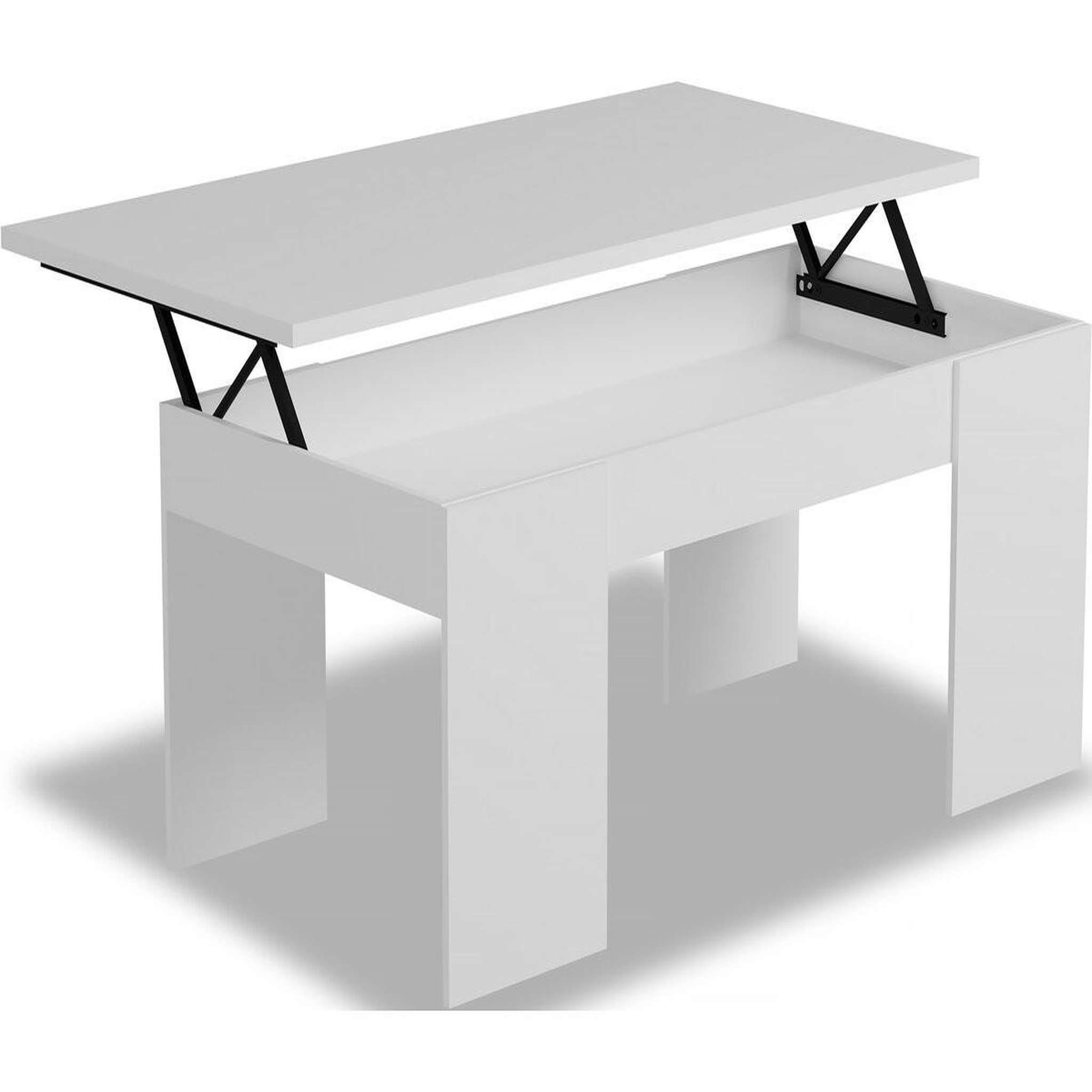 Voir la diapositive 1 : Habitat et Jardin Table basse  Diana  - 102 x 50 x 43 cm - Blanc