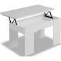 Voir la diapositive 1 : Habitat et Jardin Table basse  Diana  - 102 x 50 x 43 cm - Blanc