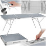 Voir la diapositive 1 : tectake Table de camping pliable argent