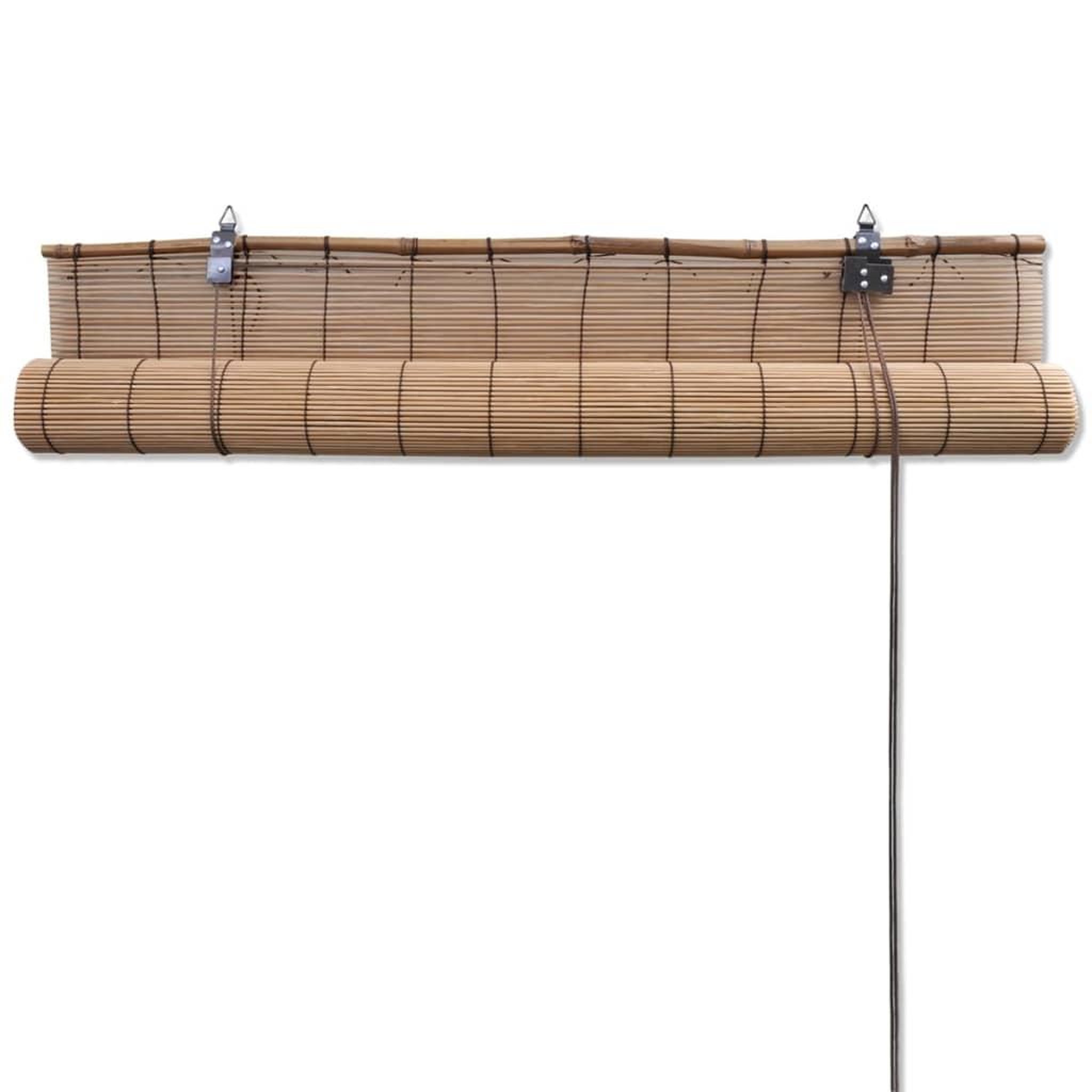 Voir la diapositive 4 : VIDAXL Stores roulants en bambou 2 pcs marron 120x220 cm