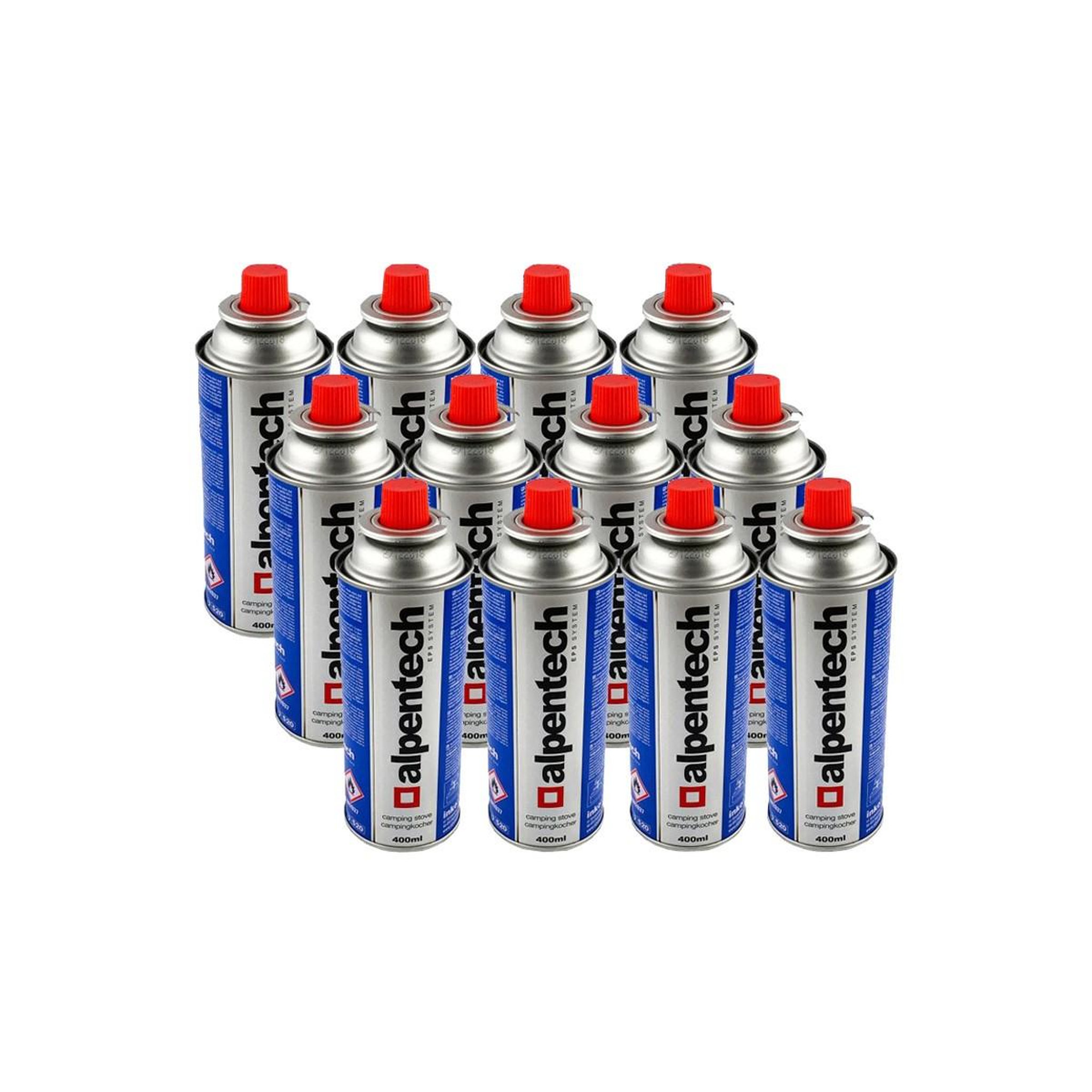 ALPENTECH Pack de 12 cartouches de gaz 250g butane camping butane alpentech
