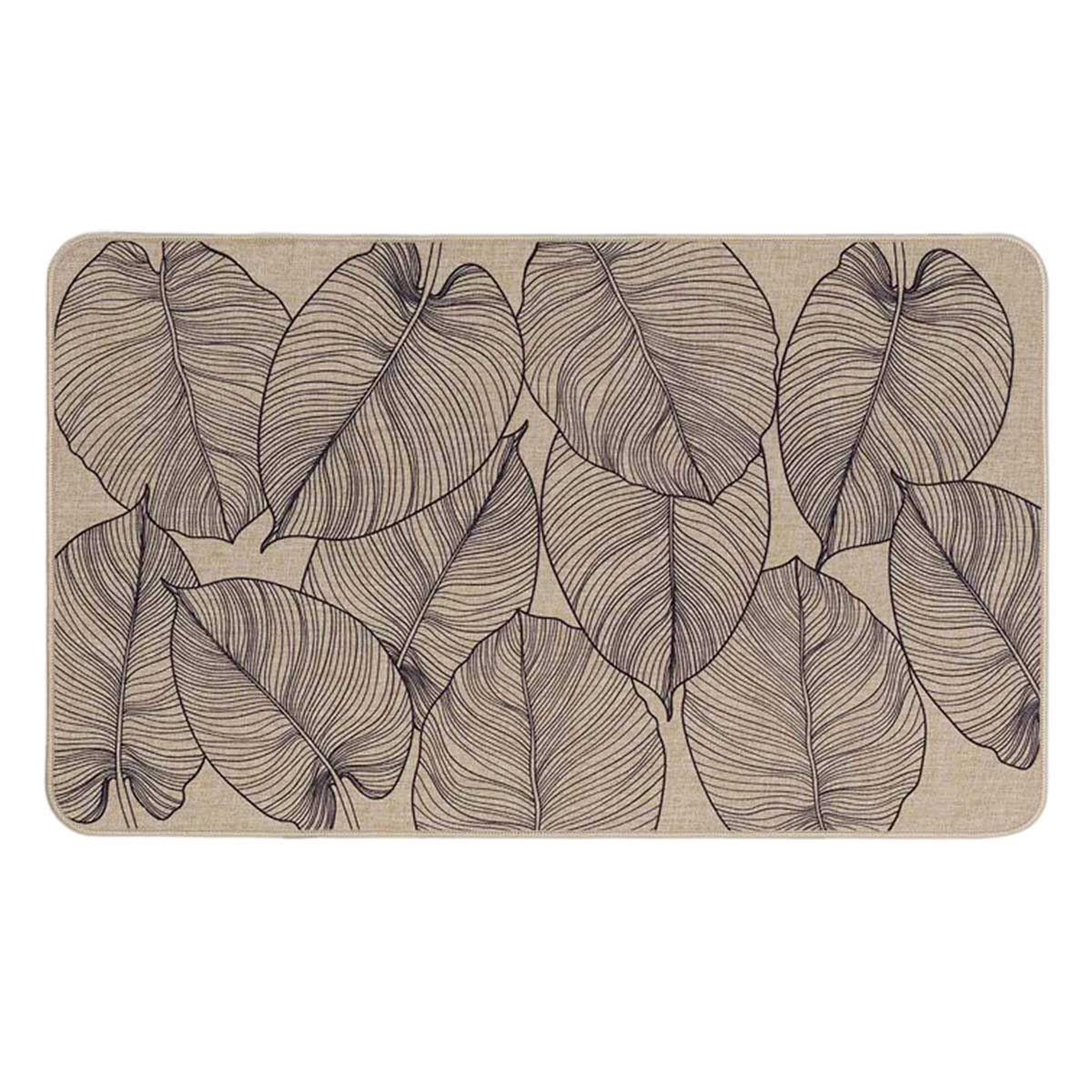 Douceur d'Intérieur Tapis multi-usage tissé  jade  45x75cm naturel