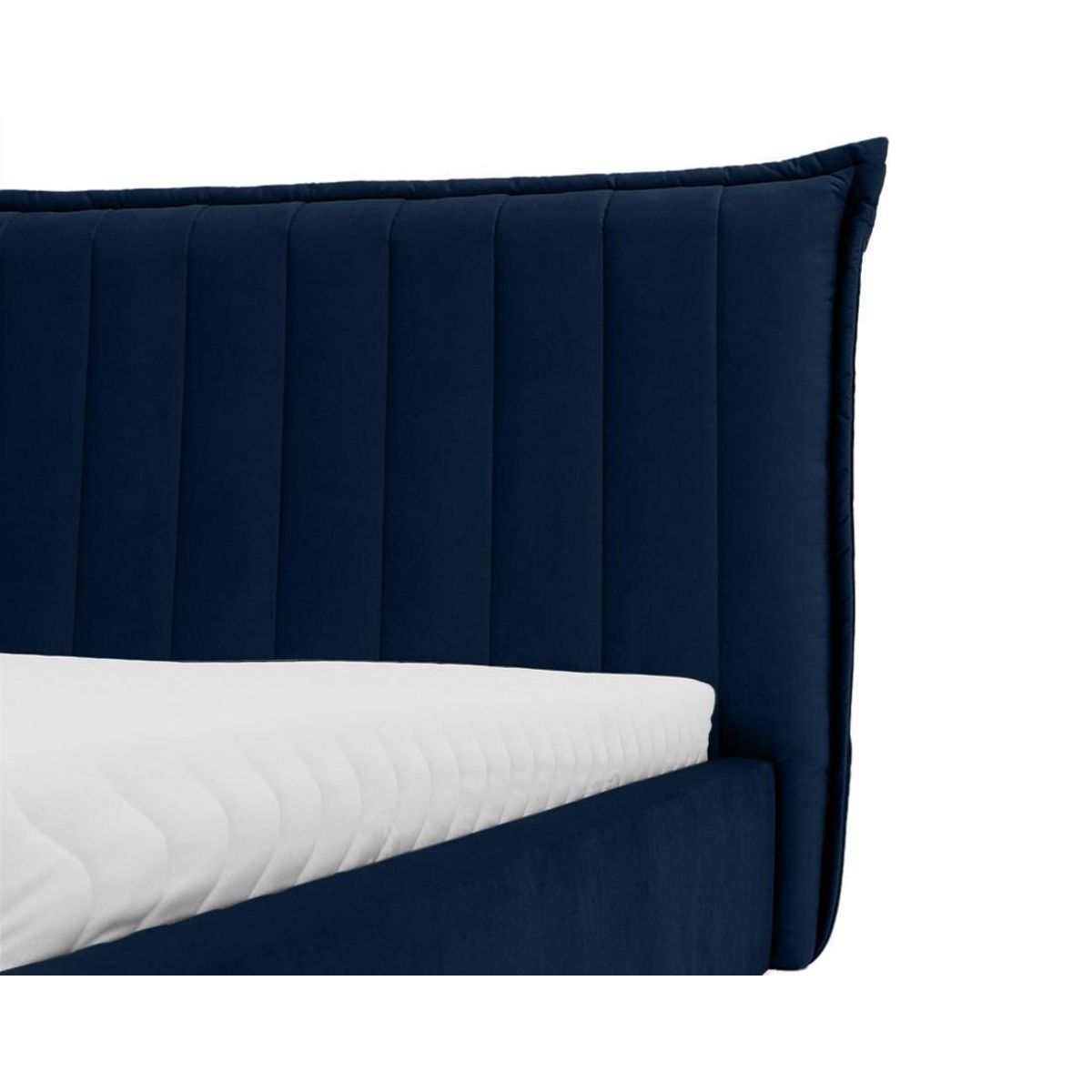 BEST MOBILIER Esmee - lit coffre - 160x200 cm - en velours - sommier inclus