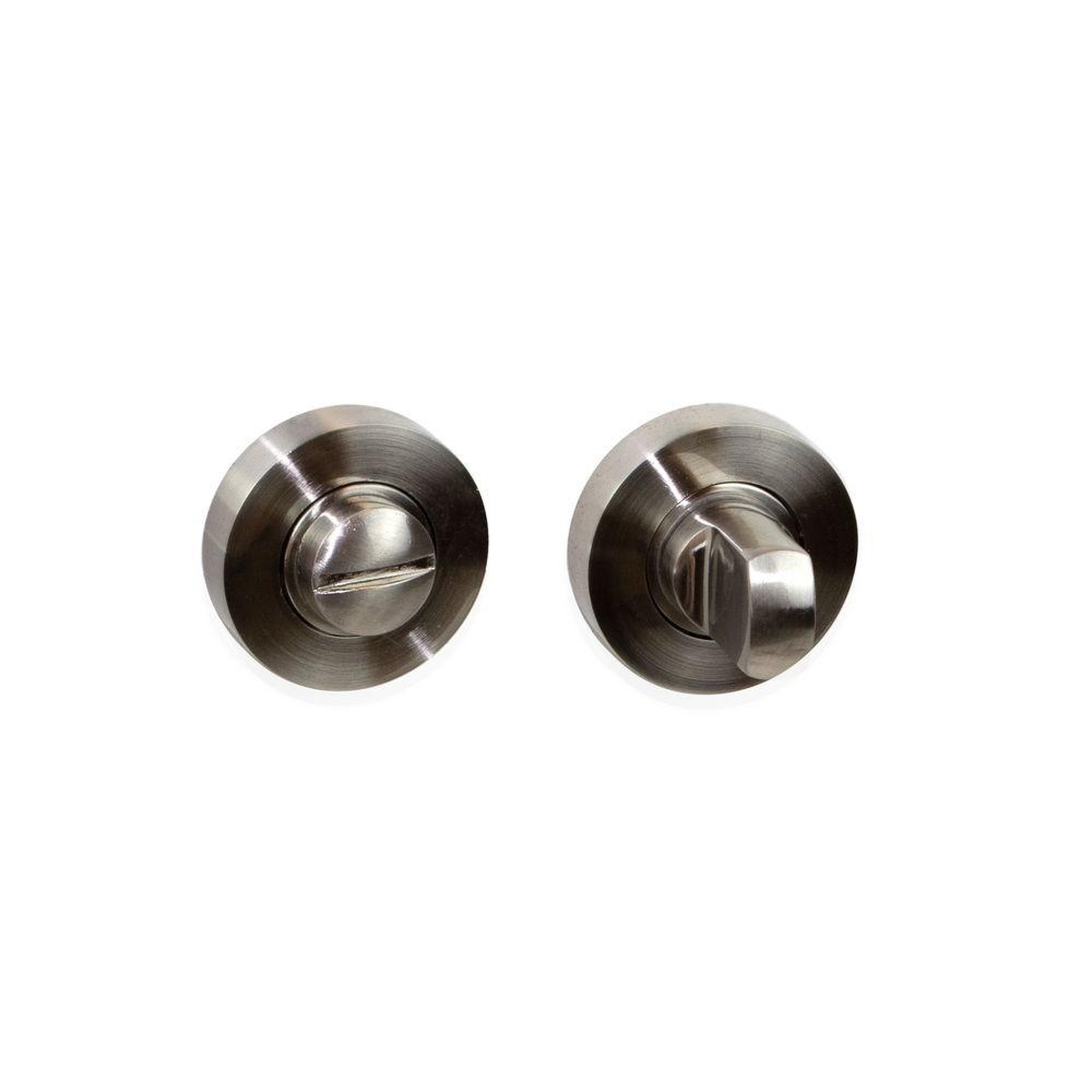 EMUCA SRL 5 jeux rosace de condamnation, rosace ronde pour porte intérieur, Ø 35 mm, Nickel satiné