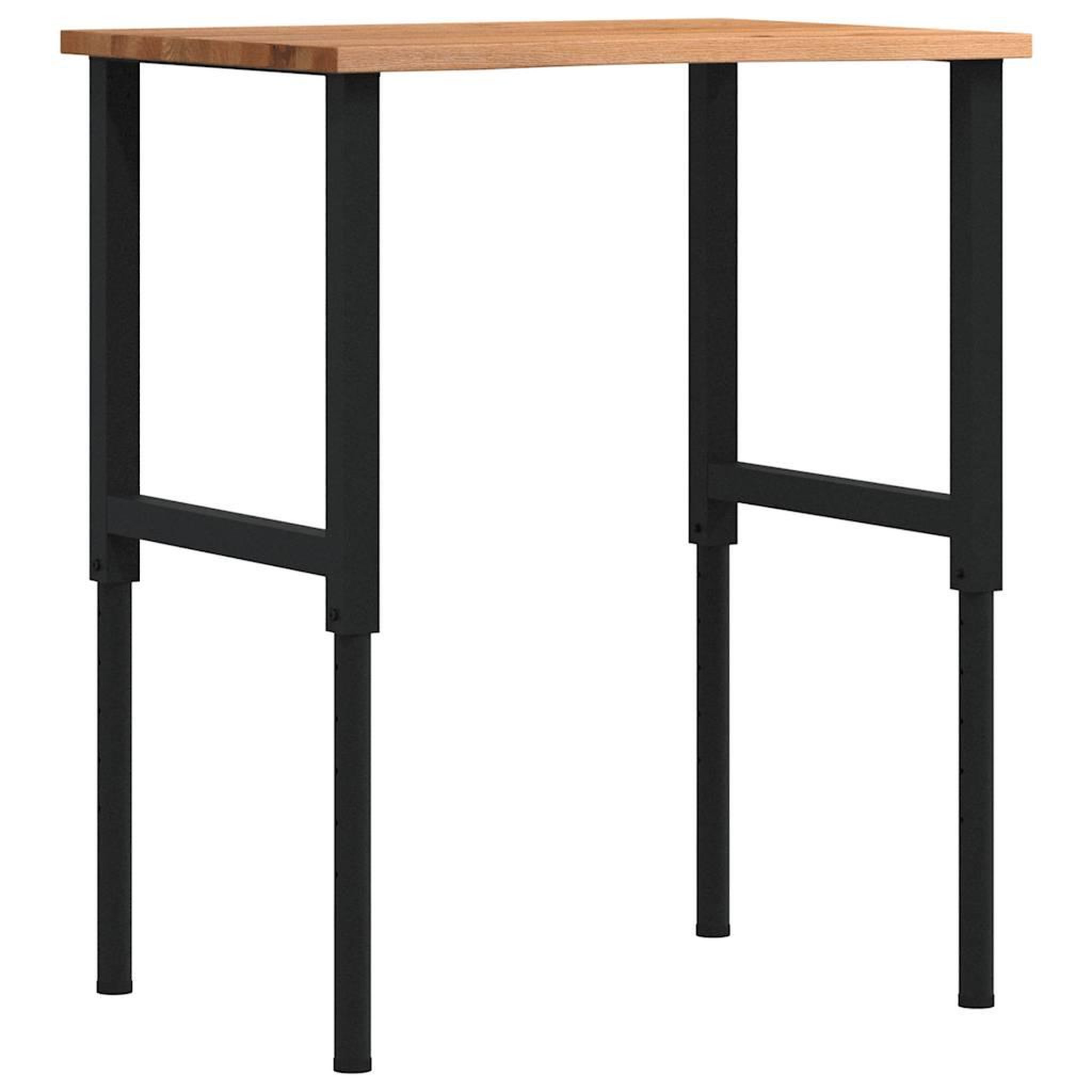 VIDAXL Etabli marron clair 80x60x(71,5-98) cm bois de chene massif