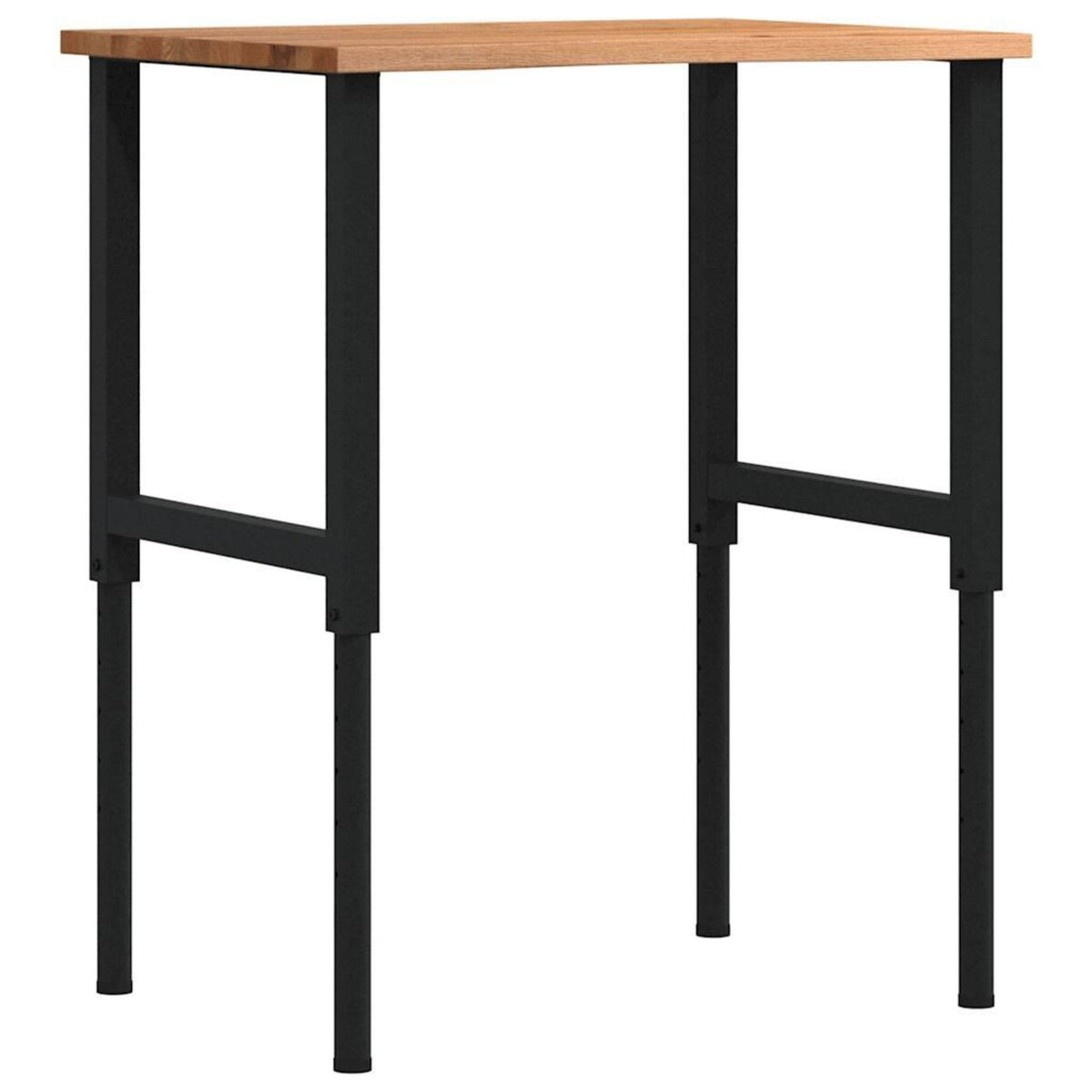 VIDAXL Etabli marron clair 80x60x(71,5-98) cm bois de chene massif