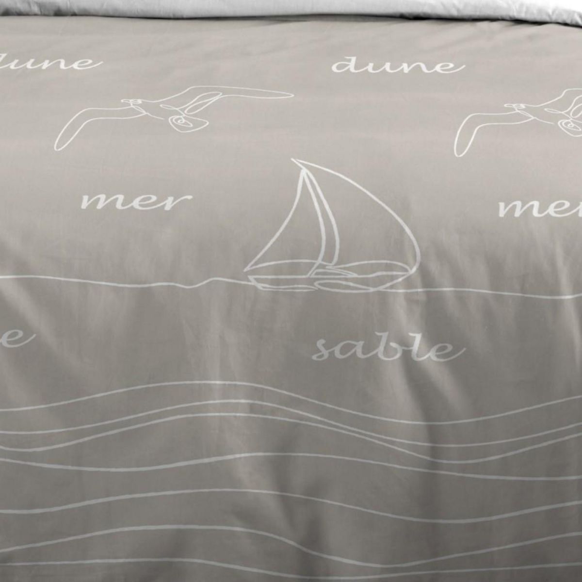 STOF Housse de couette 260x240 DUNES + 2 taies coton 57 fils