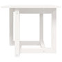 Voir la diapositive 3 : VIDAXL Table basse Blanc 50x50x45 cm Bois massif de pin