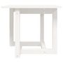 Voir la diapositive 3 : VIDAXL Table basse Blanc 50x50x45 cm Bois massif de pin