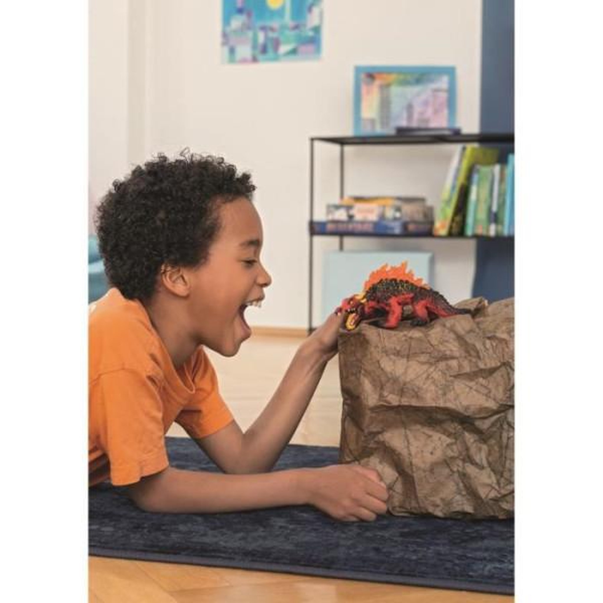 Voir la diapositive 3 : Schleich Lezard de lave - figurine schleich réaliste - monstre de lave mythique et féroce - figurine lézard hautement détaillée pour