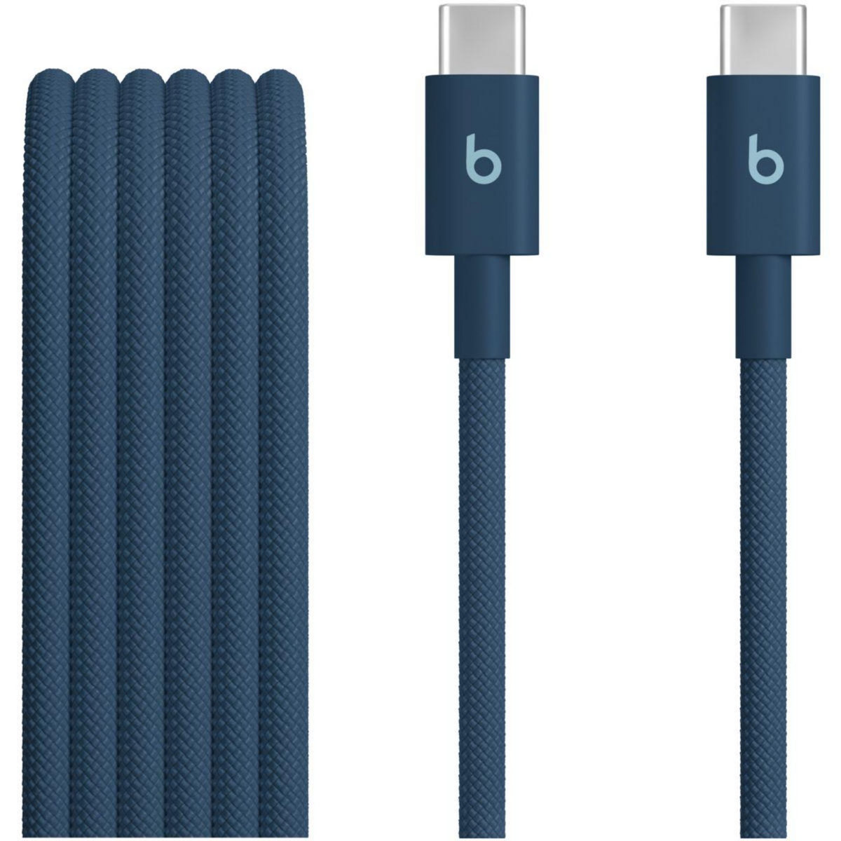 BEATS Câble de charge tissé USB-C vers USB-C 1M50 Bleu nitro