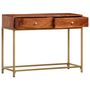 Voir la diapositive 2 : VIDAXL Table console 100x35x76 cm Bois d acacia massif