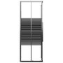 Voir la diapositive 4 : VIDAXL Cabine de douche a rayures ESG 80x80x180 cm Noir