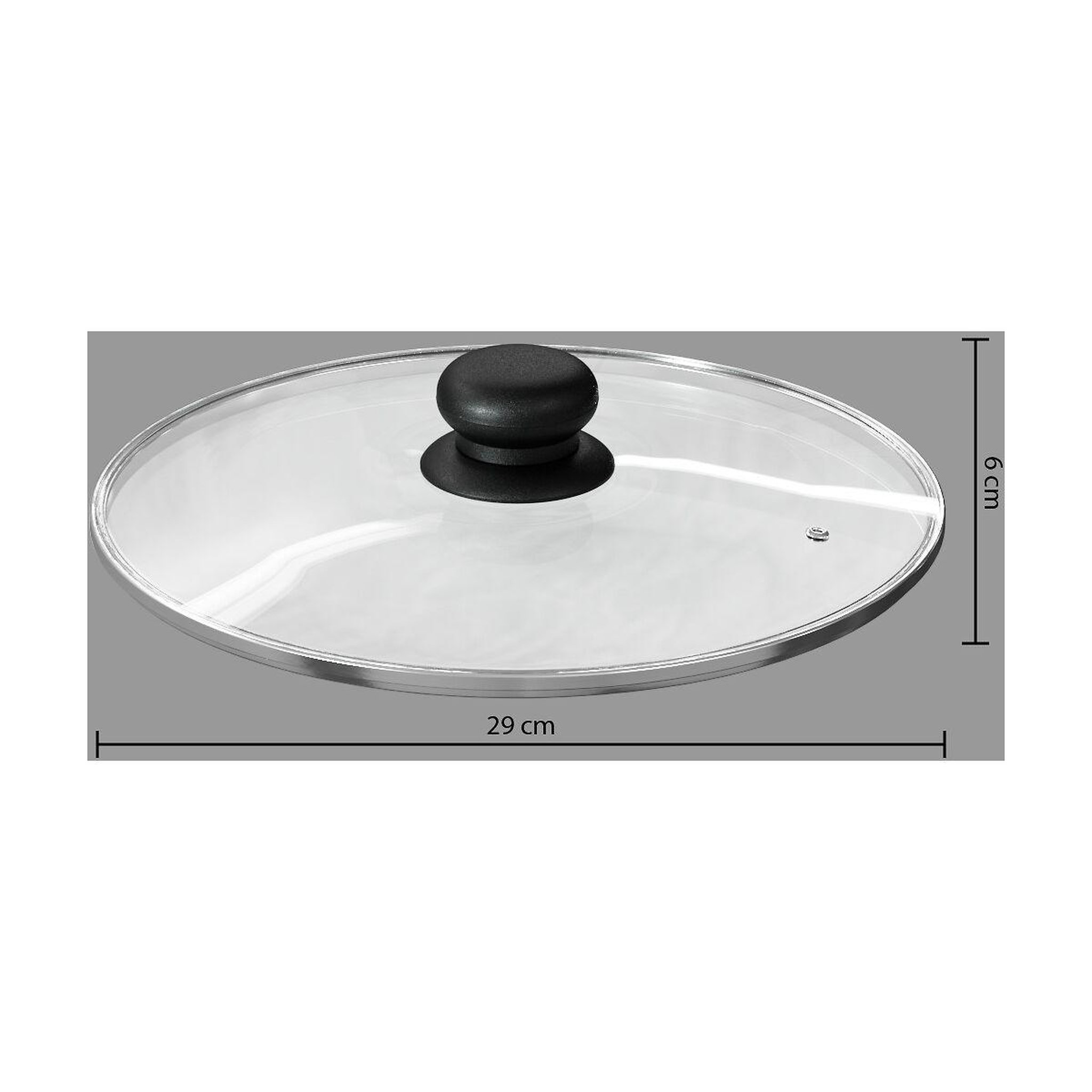 Voir la diapositive 2 : FIVE Couvercle universel en verre 28cm