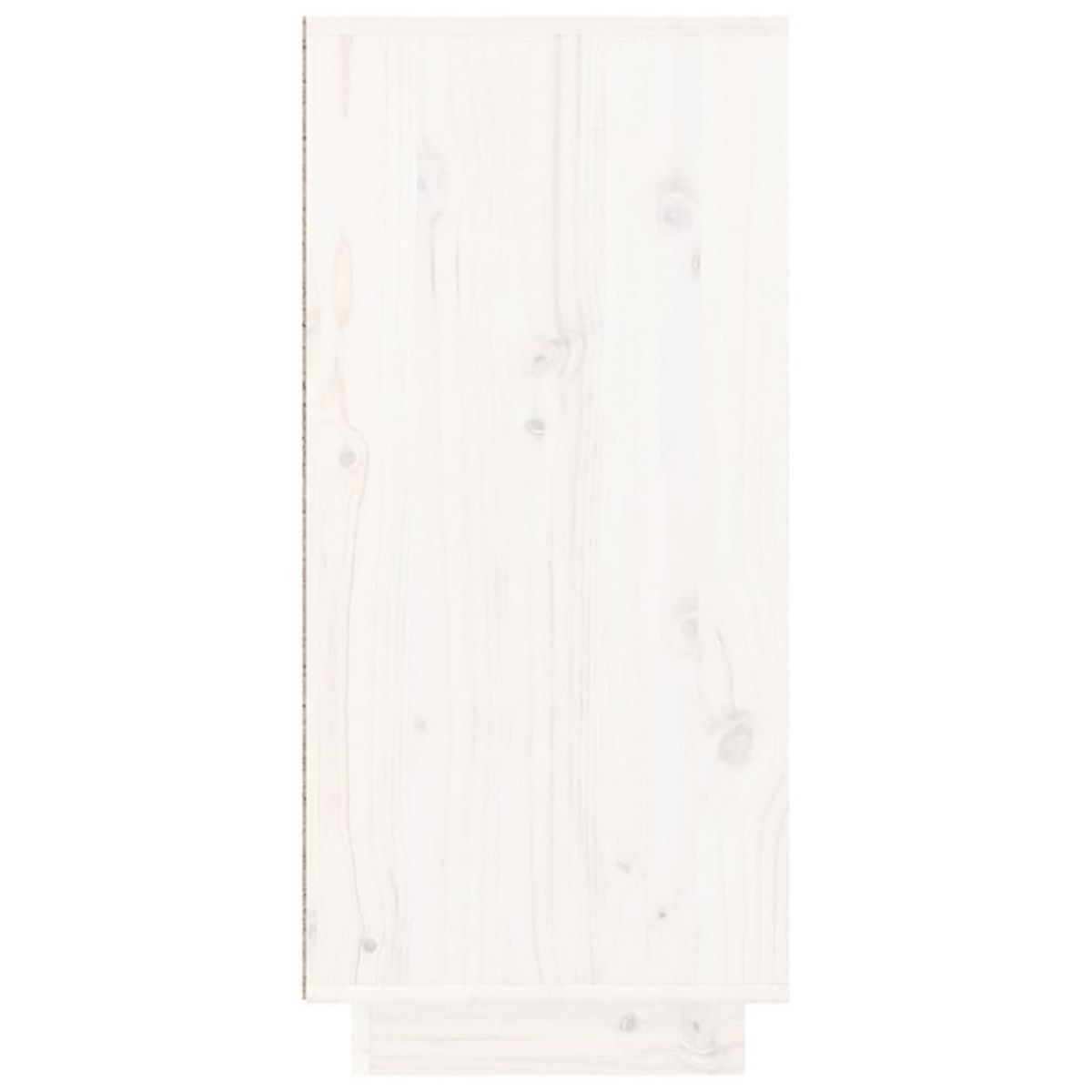 VIDAXL Buffet blanc 110x34x75 cm bois massif de pin