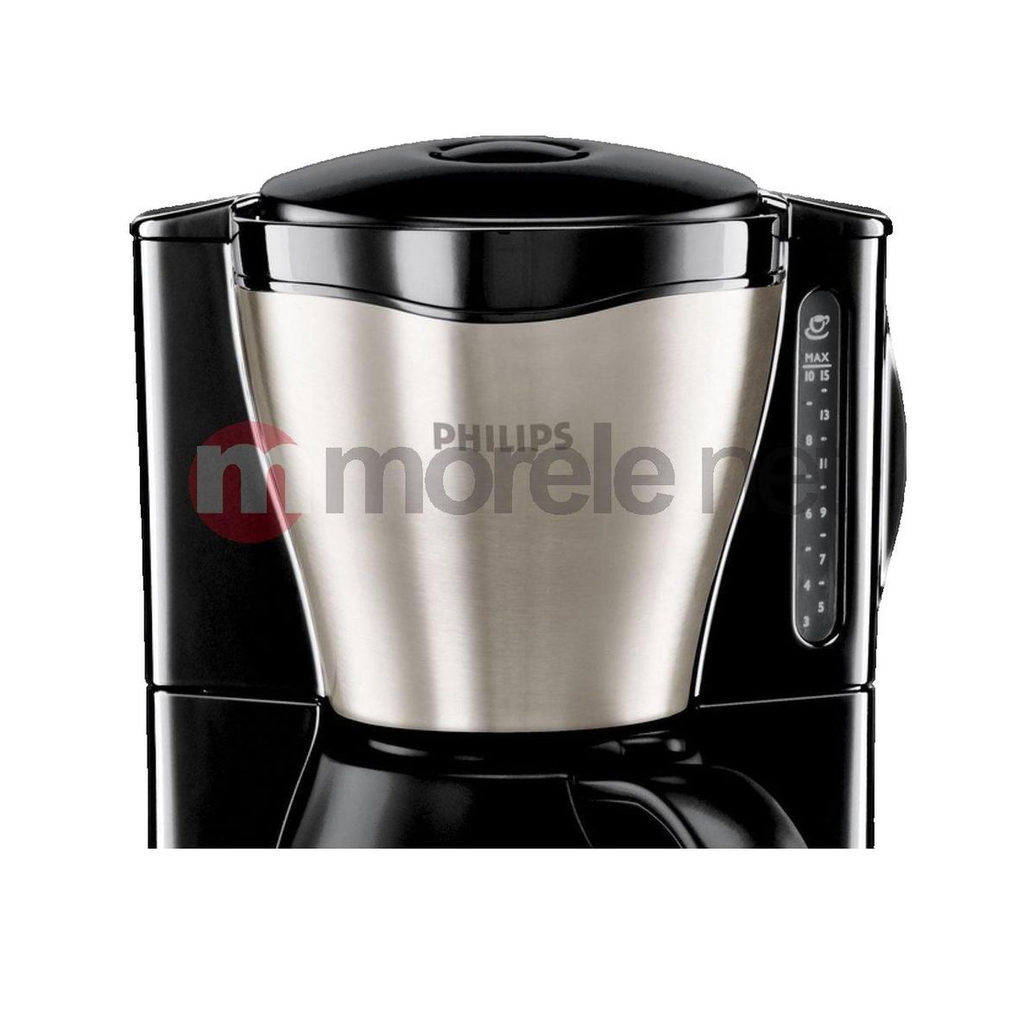 Voir la diapositive 3 : Philips Machine à café à filtre Philips 4051709394484 finition noire