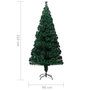 Voir la diapositive 6 : VIDAXL Sapin de Noël artificiel avec support vert 210 cm fibre optique
