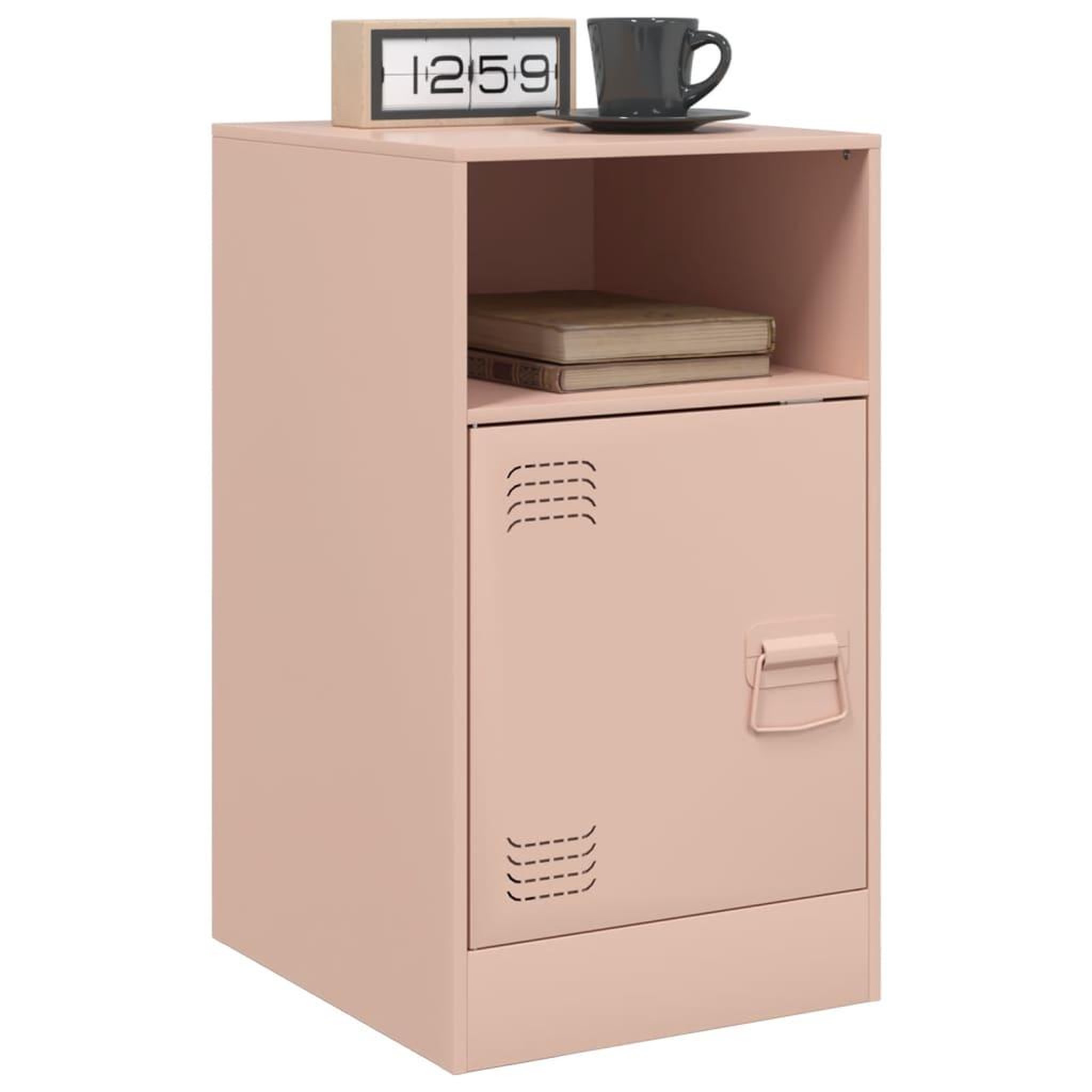 Voir la diapositive 4 : VIDAXL Table de chevet rose 34,5x39x62 cm acier