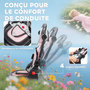 Voir la diapositive 6 : HOMCOM Tricycle évolutif pliable réglable 6 en 1 rose