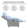 Voir la diapositive 6 : VIDAXL Fauteuil de massage inclinable electrique gris clair tissu