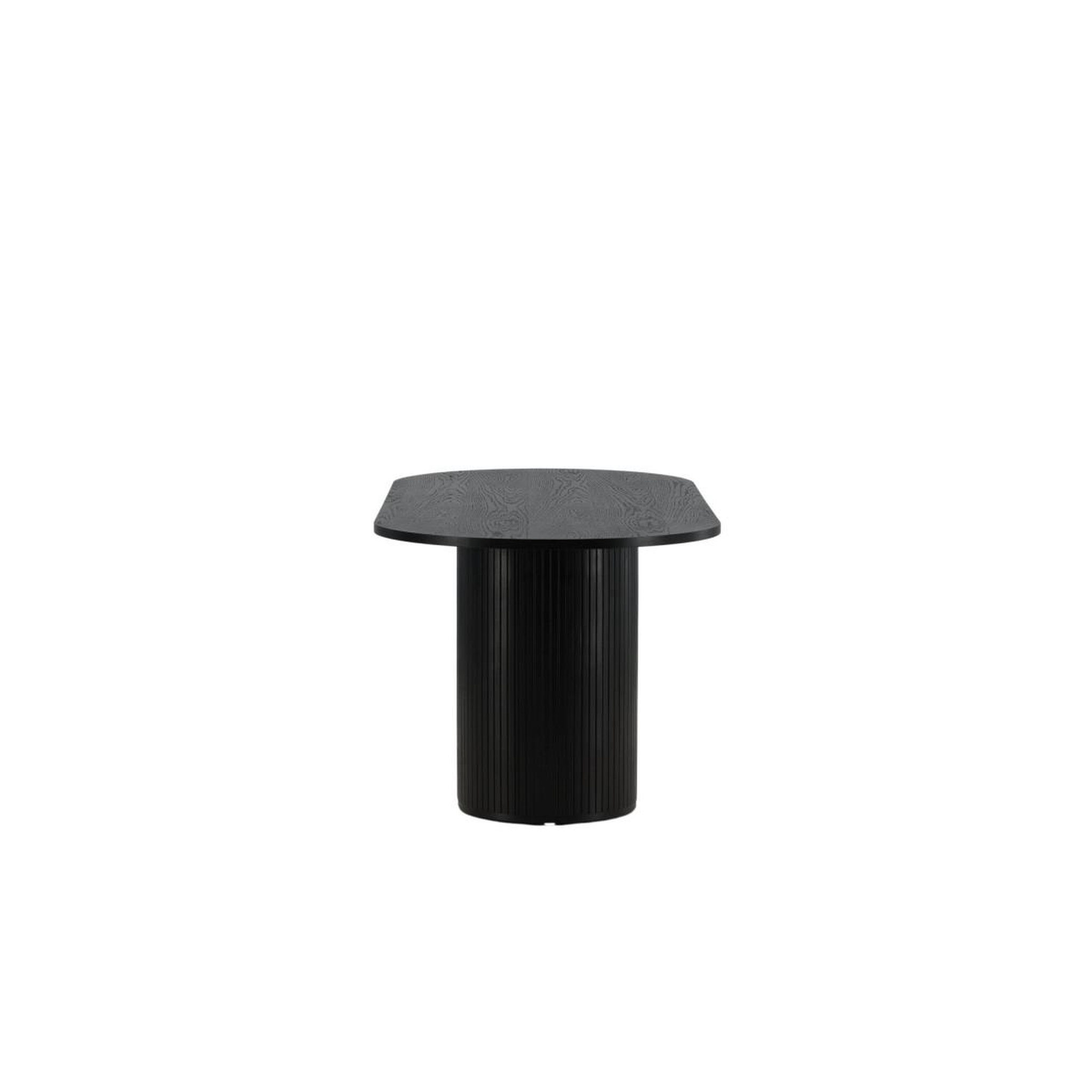 Voir la diapositive 4 : Paris Prix Table à manger ovale  bianca  200cm noir