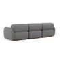 Voir la diapositive 5 : LISA DESIGN Penelope - canapé droit modulable 3 places en velours texturé