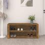 Voir la diapositive 3 : VIDAXL Etagere a chaussures Chene fume 100x35x45 cm Bois d'ingenierie
