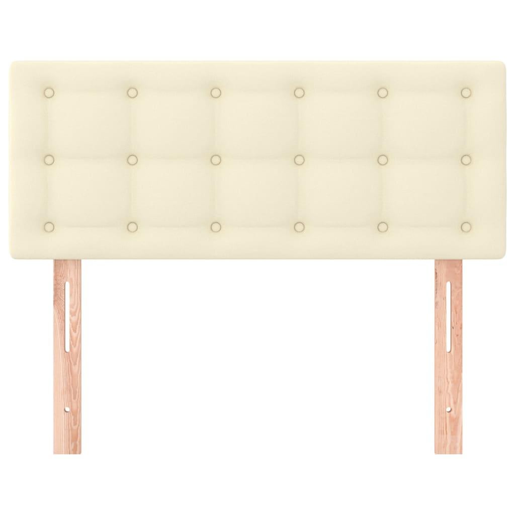 Voir la diapositive 3 : VIDAXL Tete de lit Creme 80x5x78/88 cm Similicuir