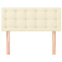 Voir la diapositive 3 : VIDAXL Tete de lit Creme 80x5x78/88 cm Similicuir