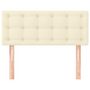 Voir la diapositive 3 : VIDAXL Tete de lit Creme 80x5x78/88 cm Similicuir