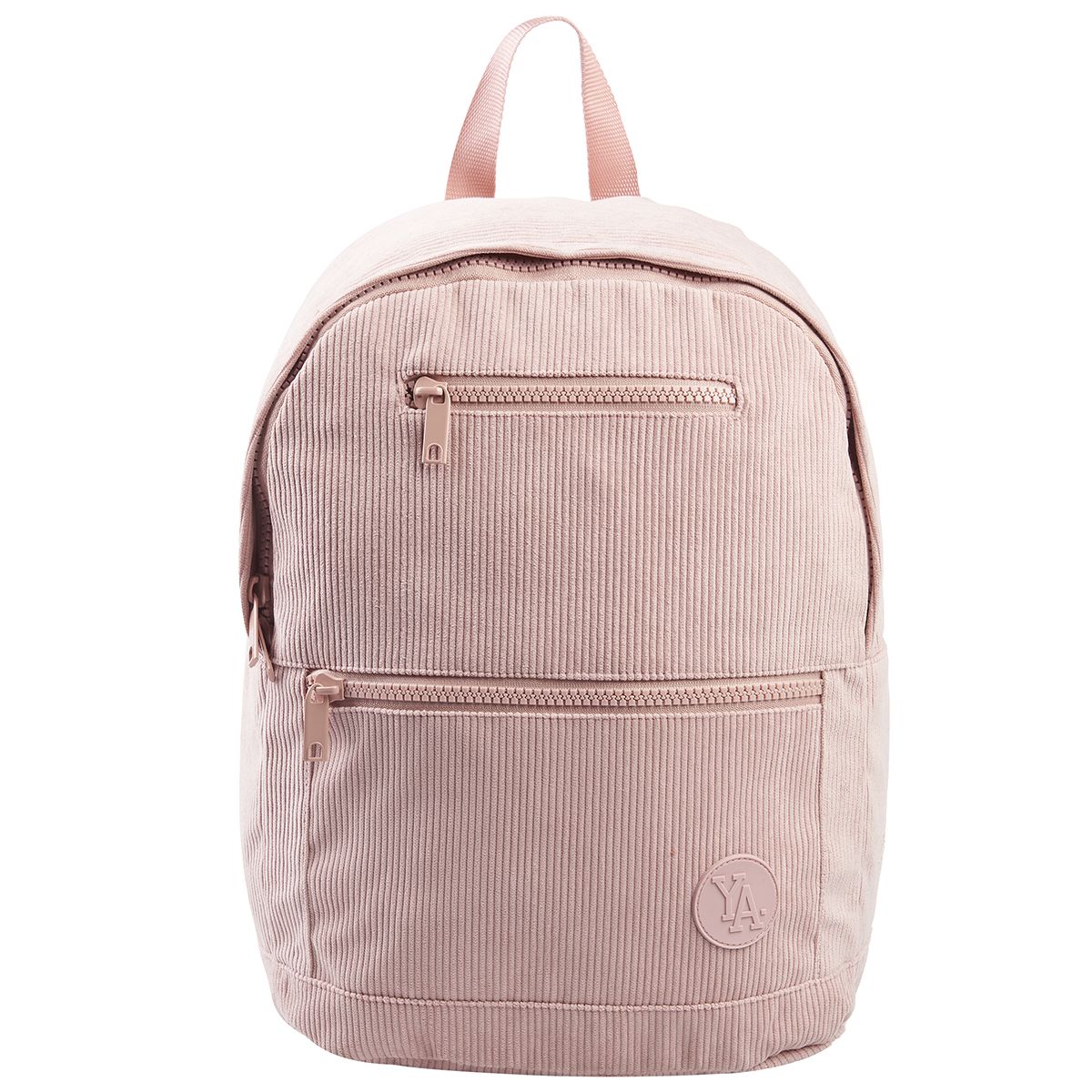 YOUNG'S ATTITUDE Sac à dos rose avec compartiment pour ordinateur effet velours