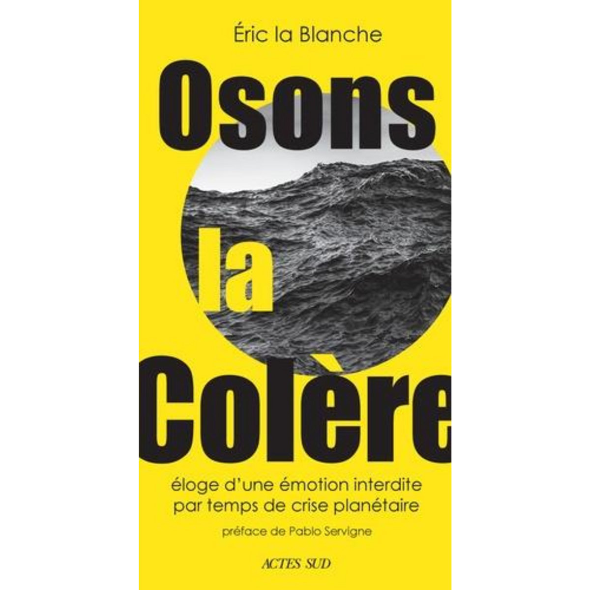 OSONS LA COLERE. ELOGE D'UNE EMOTION INTERDITE PAR TEMPS DE CRISE PLANETAIRE, La Blanche Eric