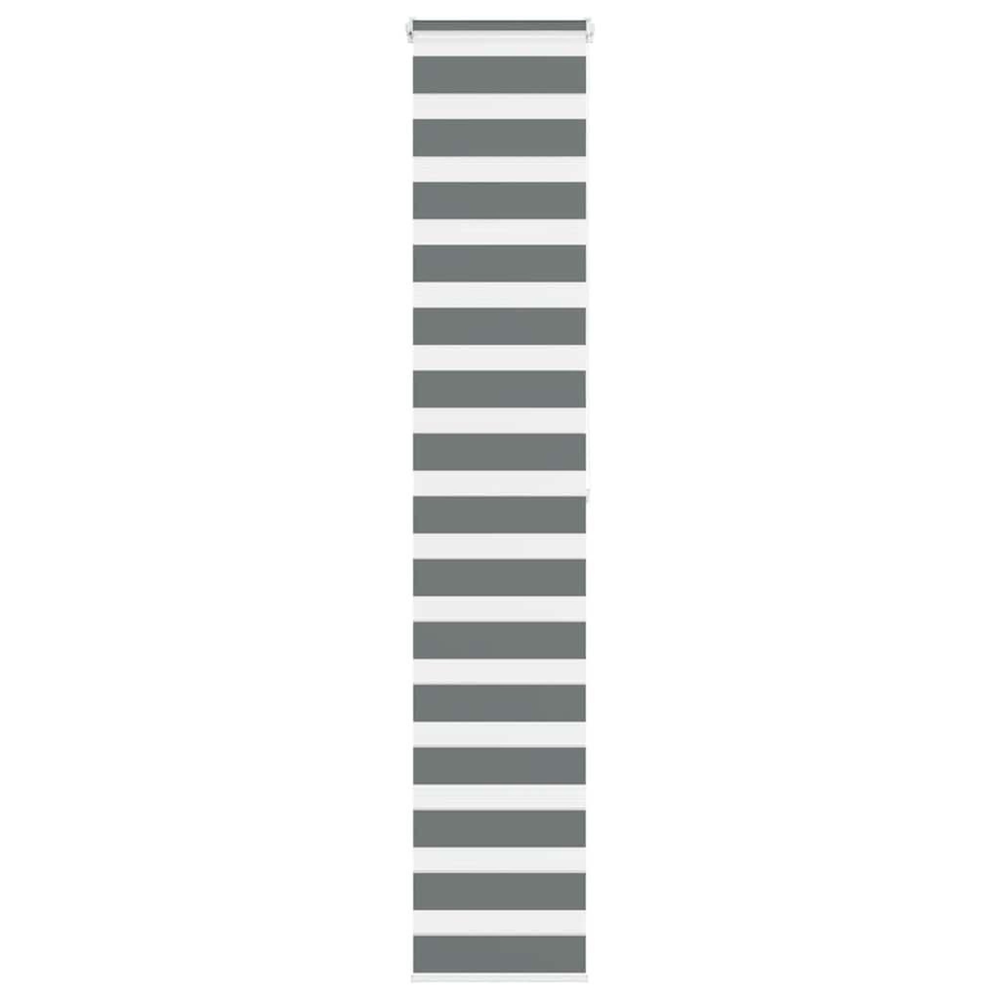 VIDAXL Store zebre gris fonce largeur du tissu 45,9 cm polyester
