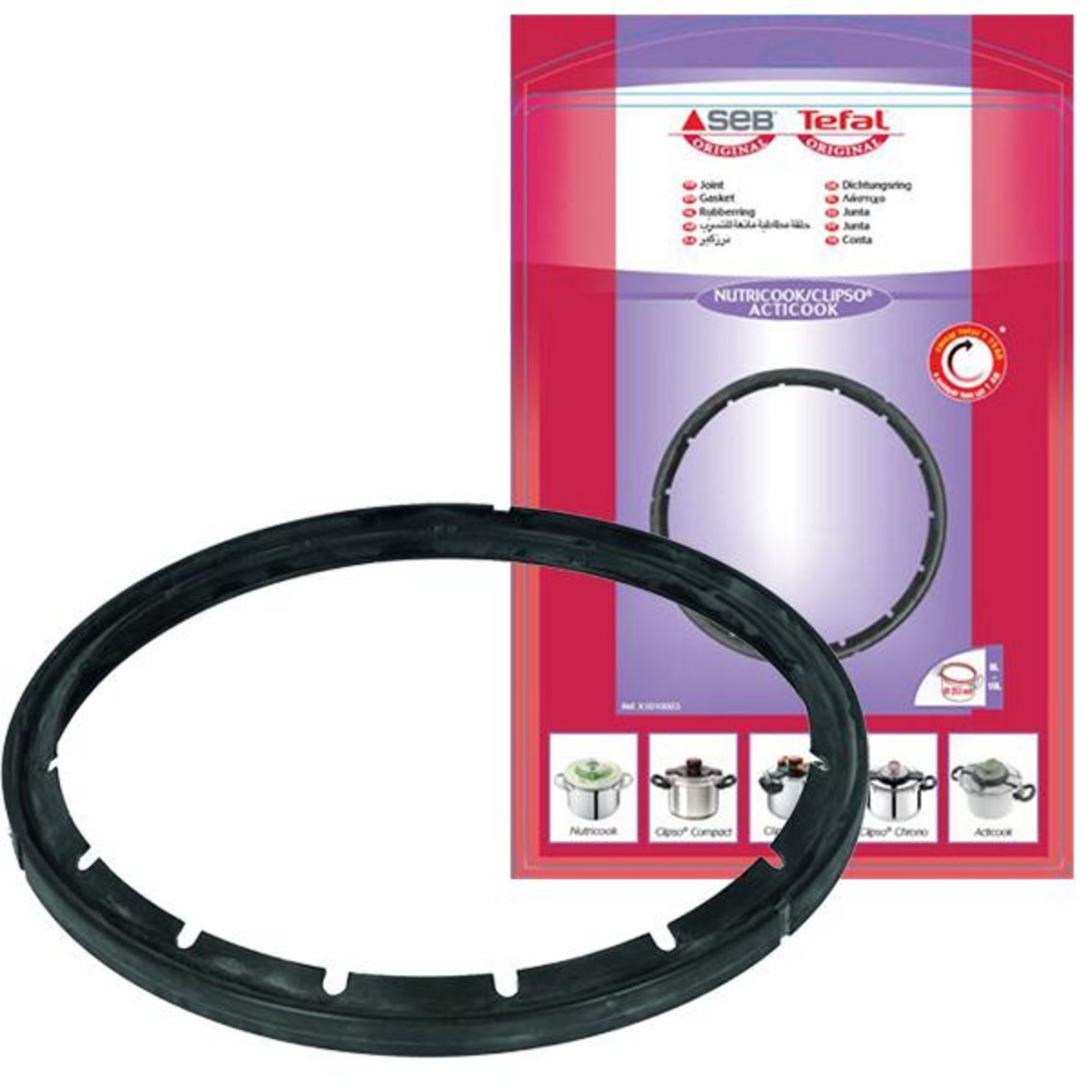 SEB Joint pour autocuiseur clipso 8/10l d.253mm - x1010003